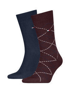 Tommy Hilfiger - Sokid Argyle, 2 paari - 003 DEEP ROUGE | Stockmann
