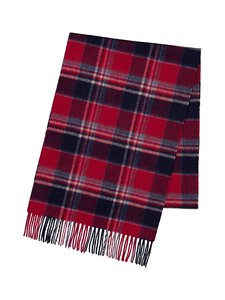 CONSTRUE - Santorini merino vilnas šalle 30 x 166 cm - RED CHECK | Stockmann