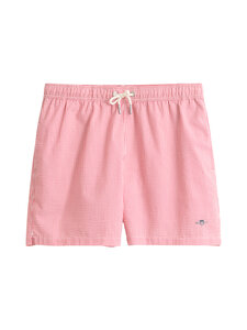 GANT - Striped Seersucker -uimashortsit - 641 ROSE RED | Stockmann