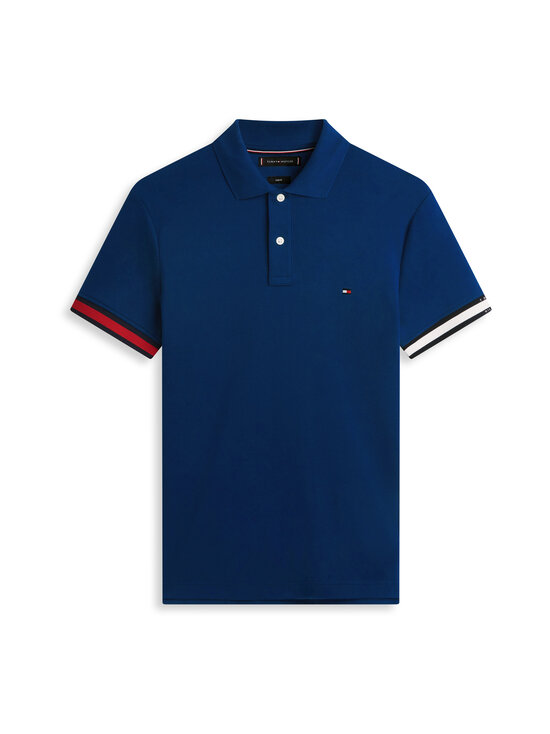 Tommy Hilfiger - Cuff Liquid Cotton Slim -pikeepaita - DCC CARBON NAVY | Stockmann - photo 1