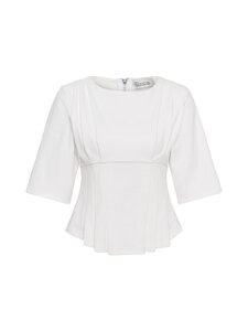 MY ESSENTIAL WARDROBE - MWApir Pleat -paita - 240 SNOW WHITE | Stockmann