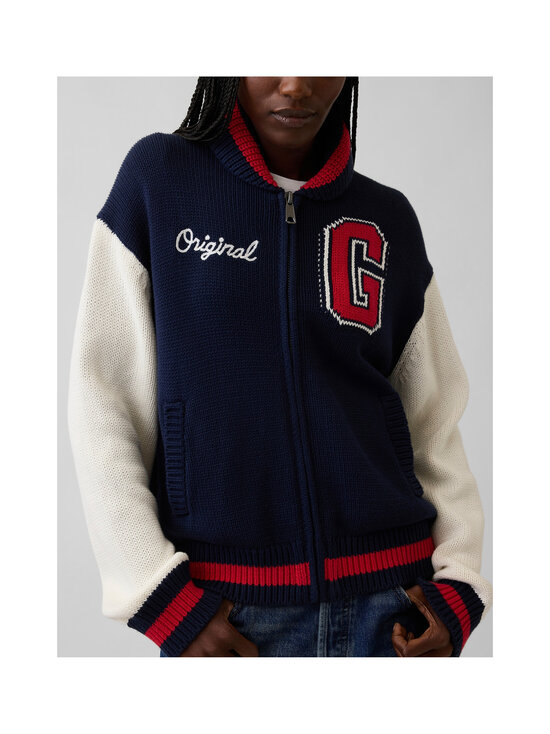 GAP - Ott Cotton Bomber adīta jaka - NAVY UNIFORM | Stockmann - photo 5