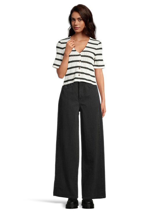 Object - ObjMoji Zarafine Super Wide džinsi - BLACK DENIM - photo 3 Object - ObjMoji Zarafine Super Wide džinsi - BLACK DENIM | Stockmann - photo 3