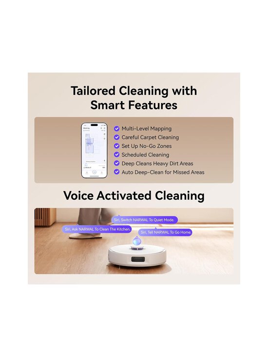 Narwal - Freo X10 Pro - robotti-imuri moppaus- ja lataustelakalla - WHITE | Stockmann - photo 10