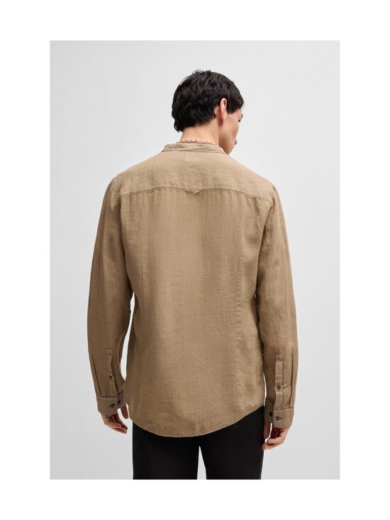 HUGO - Elvory-pellavakauluspaita - 219 MEDIUM BROWN - photo 3 HUGO - Elvory-pellavakauluspaita - 219 MEDIUM BROWN | Stockmann - photo 3