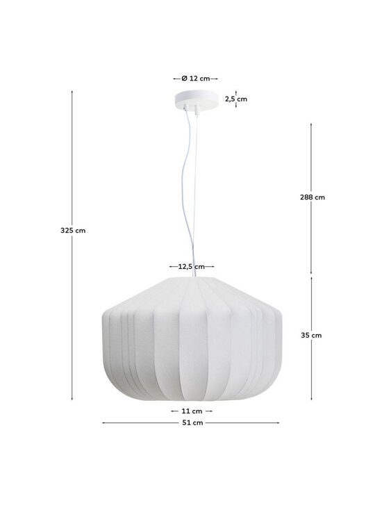 Kave Home - Somar-riippuvalaisin valkoinen ⌀ 51 cm - WHITE | Stockmann - photo 11