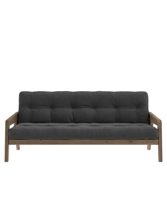 Karup - Grab-futonsohva Corduroy-kangas charcoal/ruskea L 200 cm - GREY | Stockmann - photo 2