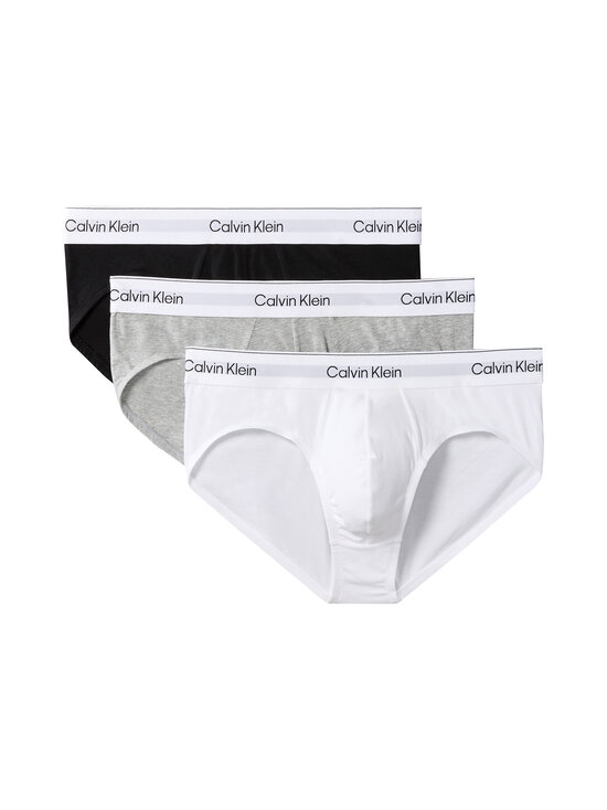 Calvin Klein Underwear - Aluspüksid Hip Brief 3 tk - MP1 GREY HEATHER/WHITE/BLACK | Stockmann - photo 1