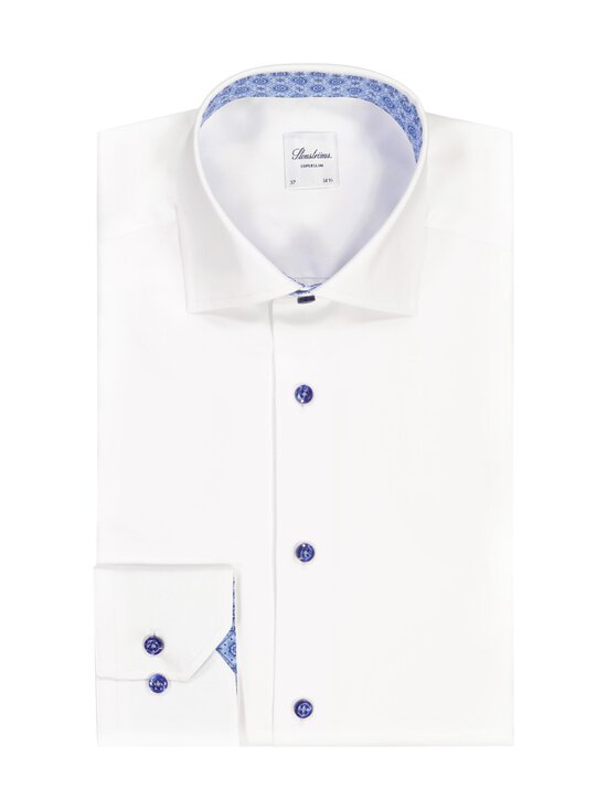 Stenströms - Superslim Contrast krekls ar apkakli - 000 WHITE | Stockmann - photo 1