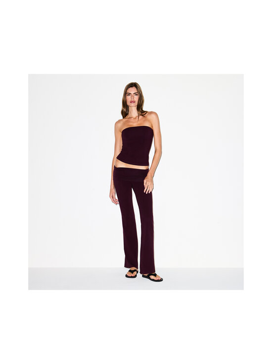 SKIMS - Cotton Jersey Foldover -housut - CURRANT | Stockmann - photo 3