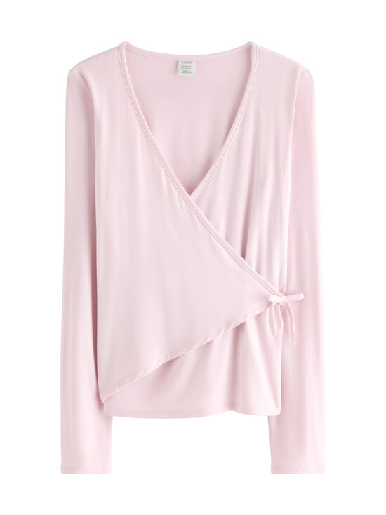 Lindex - Fake Wrap -trikoopaita - 6666 LIGHT PINK | Stockmann - photo 1