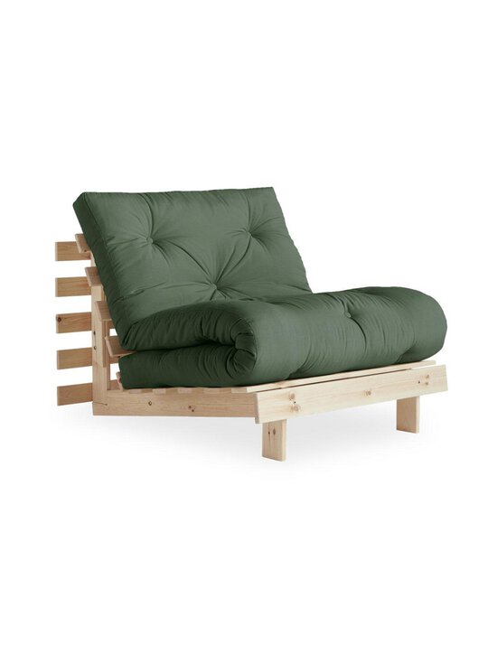 Karup - Roots-futonnojatuoli olive green/mänty - BEIGE | Stockmann - photo 1