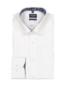 Olymp - Triiksärk Modern Fit Contrast Trim Flower - 00 WEISS | Stockmann