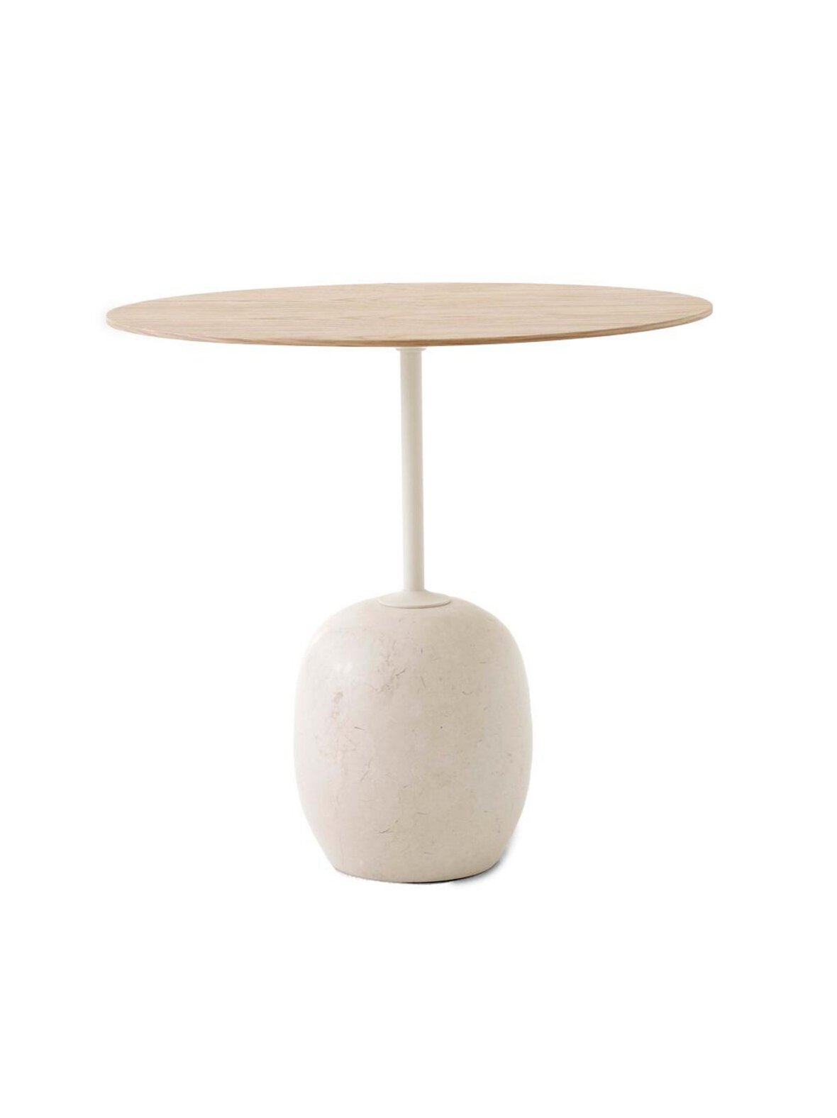 Lato ln9 -sivupöytä tammi / crema diva -marmori 40 x 50 cm