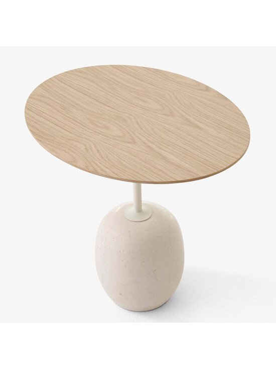 &Tradition - Lato LN9 -sivupöytä tammi / Crema Diva -marmori 40 x 50 cm - WHITE | Stockmann - photo 2