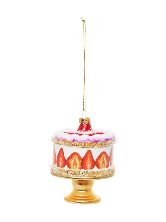 Casa Stockmann - Glass Strawberry Cake -joulukoriste - GOLD | Stockmann - photo 2