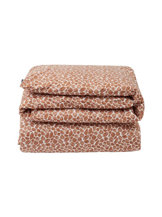 Printed Giraffe organic cotton sateen duvet cover -pussilakana