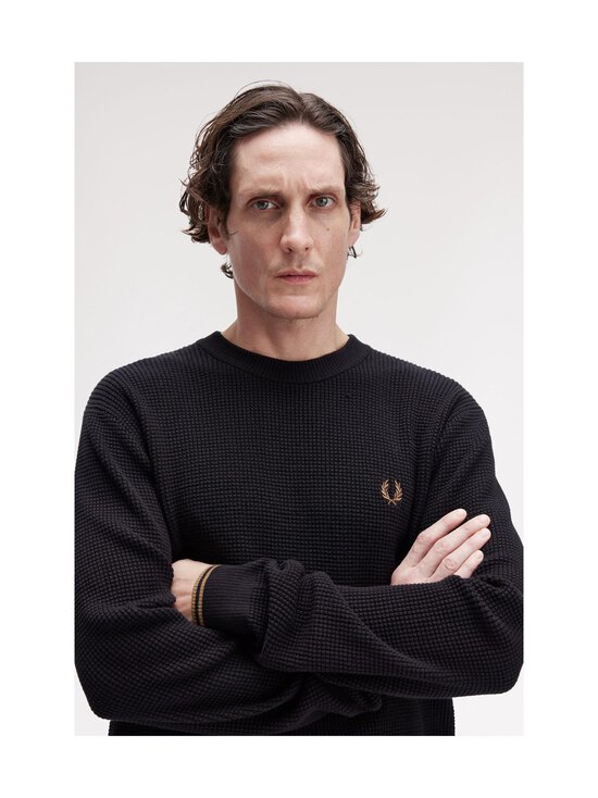 Fred Perry - Waffle Stitch -neule - 102 BLACK | Stockmann - photo 6
