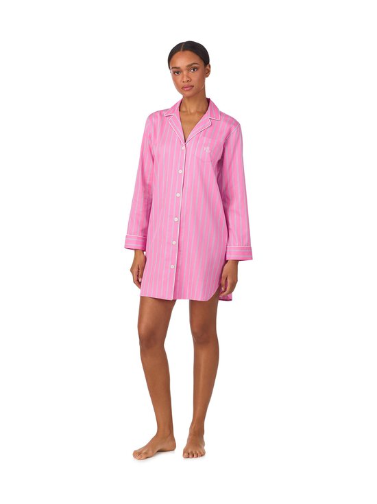Lauren Ralph Lauren - Notch Collar -pyjamapaita - 674 PINK STP | Stockmann - photo 1
