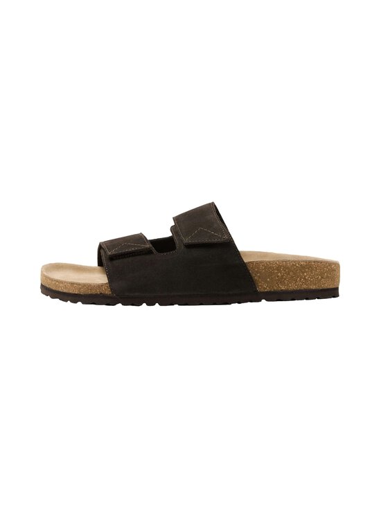 Slhbastian Suede Strap Slider ādas sandales