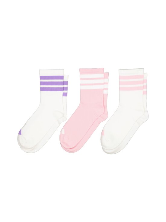 adidas Originals - Sokid Rib 3-Stripes, 3 paari - JG3693 WHITE/WHITE/TRUPNK - photo 2 adidas Originals - Sokid Rib 3-Stripes, 3 paari - JG3693 WHITE/WHITE/TRUPNK | Stockmann - photo 2