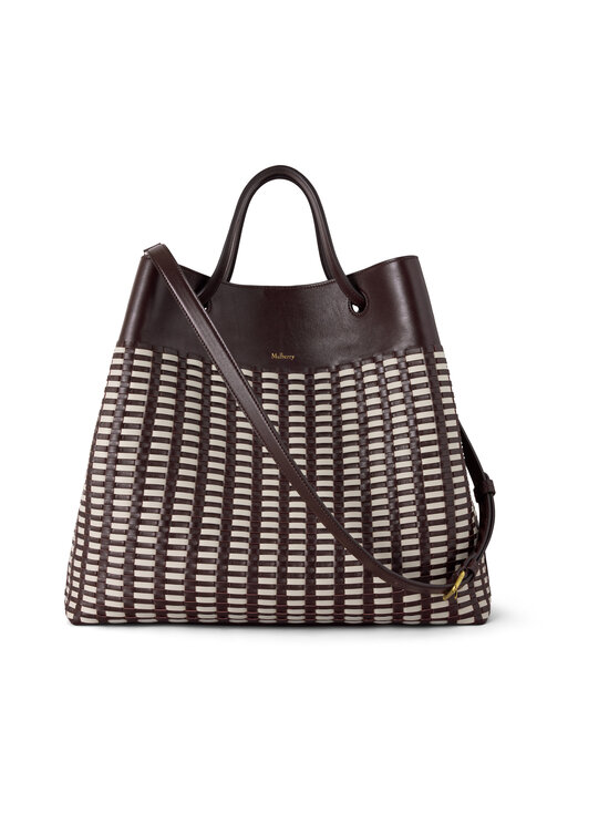 Mulberry - Woven Tote -nahkalaukku - G232 EBONY-EGGSHELL | Stockmann - photo 2