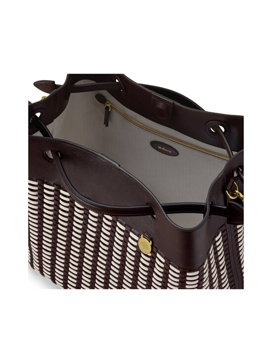Mulberry - Woven Tote -nahkalaukku - G232 EBONY-EGGSHELL | Stockmann - photo 5