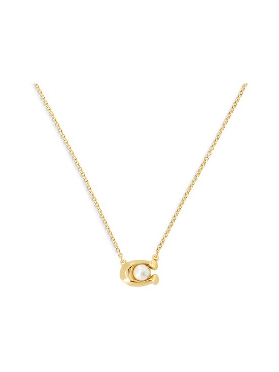 Coach - Pearl C Short Pendant -kaulakoru - WHITE/GOLD | Stockmann - photo 3