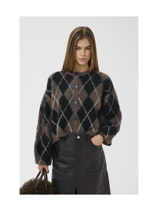 Gestuz - GZsida Multi -neuletakki - 140 BLACK/CHESTNUT/IVORY | Stockmann - photo 5