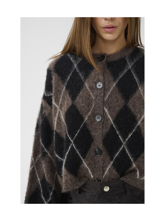 Gestuz - GZsida Multi -neuletakki - 140 BLACK/CHESTNUT/IVORY | Stockmann - photo 6