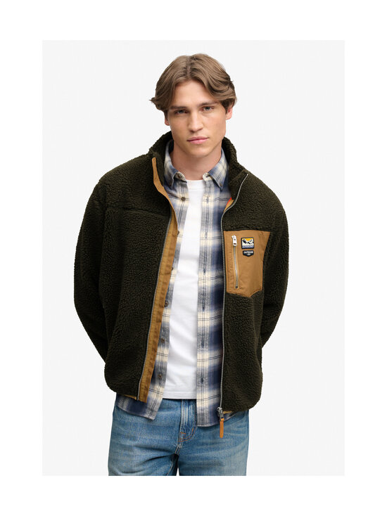 Superdry - Mountain Full Zip -fleecetakki - M8I SURPLUS GOODS OLIVE/DEEP BROWN | Stockmann - photo 2