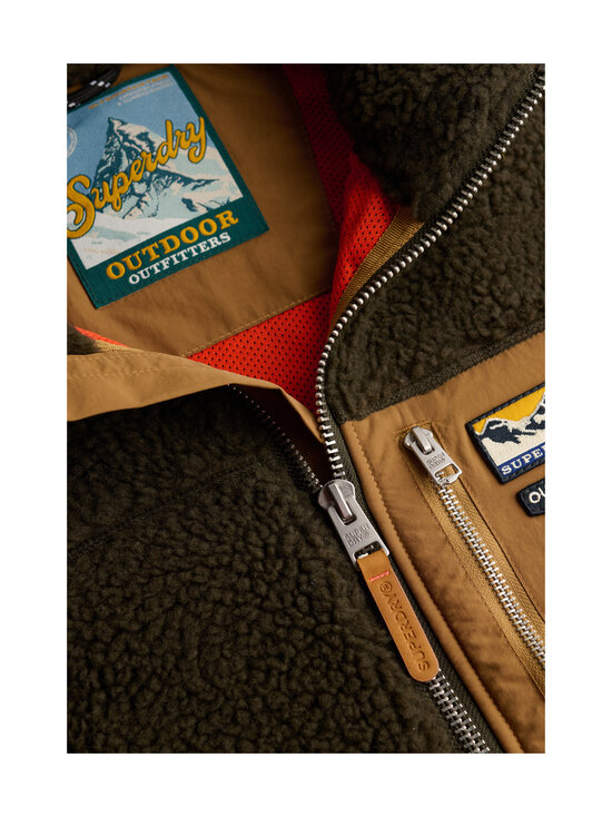 Superdry - Mountain Full Zip -fleecetakki - M8I SURPLUS GOODS OLIVE/DEEP BROWN | Stockmann - photo 6
