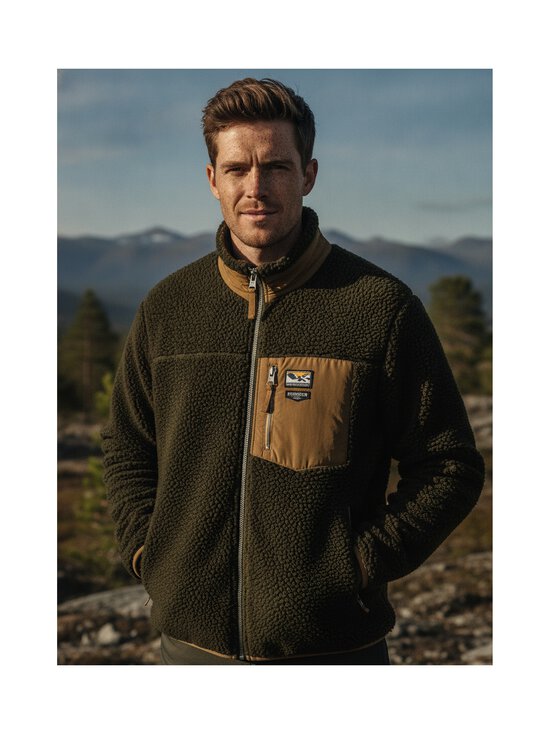 Superdry - Mountain Full Zip -fleecetakki - M8I SURPLUS GOODS OLIVE/DEEP BROWN | Stockmann - photo 7