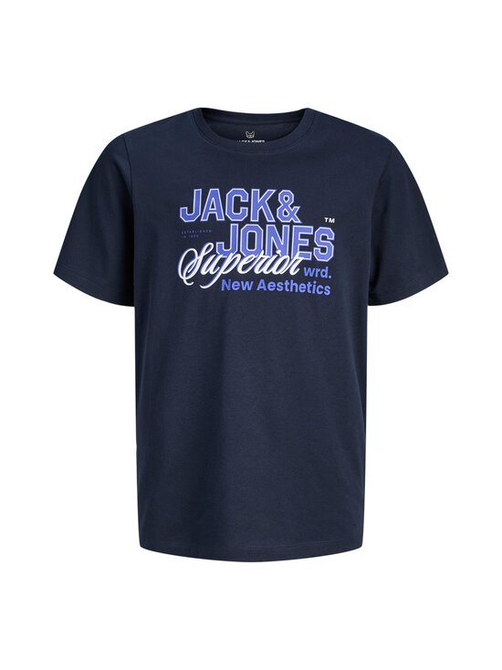 JACK & JONES junior - JjElogo O-neck t-paita - NAVY BLAZER PRINT:DAZZLING BLUE | Stockmann - photo 1