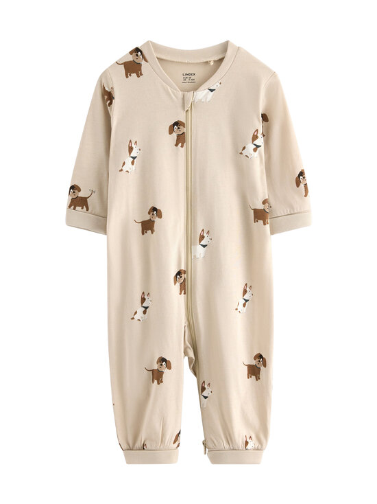 Lindex - Dogs-pyjamahaalari - 7458 LIGHT BEIGE | Stockmann - photo 1