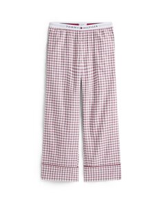 Tommy Hilfiger - Plaid Flannel -pyjamahousut - 0LZ MINI PLAID IVORY SILK | Stockmann