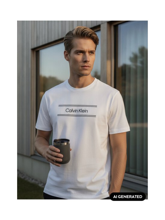 Calvin Klein Menswear - Standard Graphic -t-paita - YAF BRIGHT WHITE | Stockmann - photo 4
