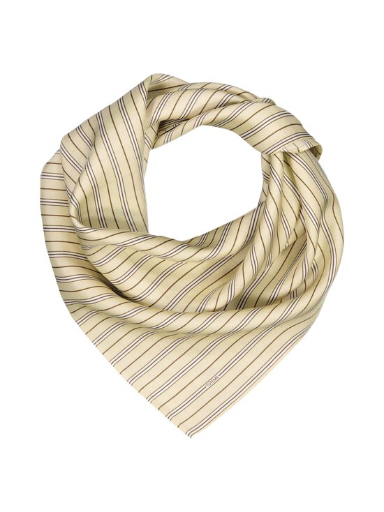 TOTEME - Striped-silkkihuivi - BEIGE/BROWN | Stockmann - photo 1