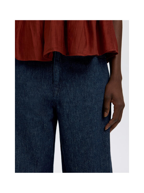 Selected - SlfLoose Hanny Mid Waist -tynnyrilahkeiset farkut - DARK BLUE DENIM | Stockmann - photo 6
