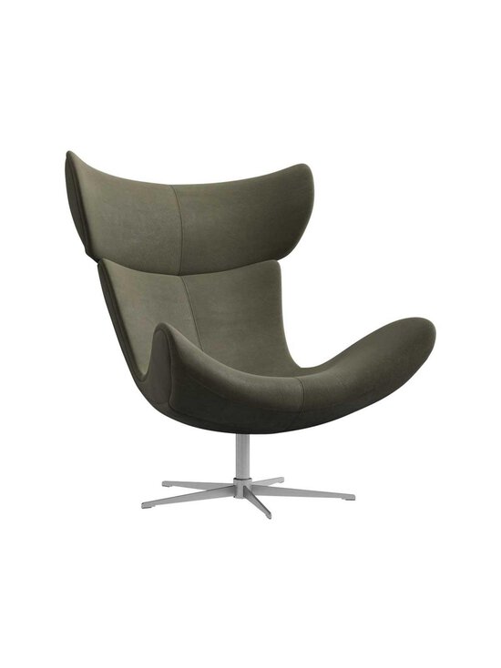 BoConcept - Imola-nojatuoli pyörivä jalusta York-nahka 5121 oliivinvihreä / teräs - GREEN | Stockmann - photo 1