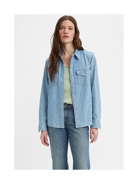 Levi's - Iconic Western -paita - 242 LIGHT INDIGO - WORN IN - photo 4 Levi's - Iconic Western -paita - 242 LIGHT INDIGO - WORN IN | Stockmann - photo 4