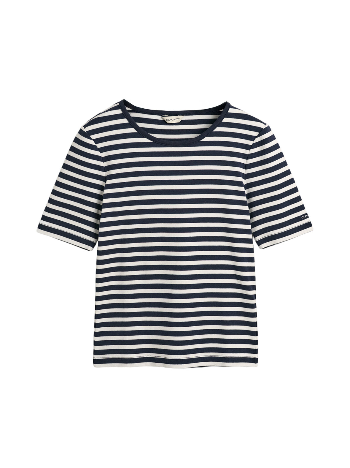 Slim striped ribbed t-paita