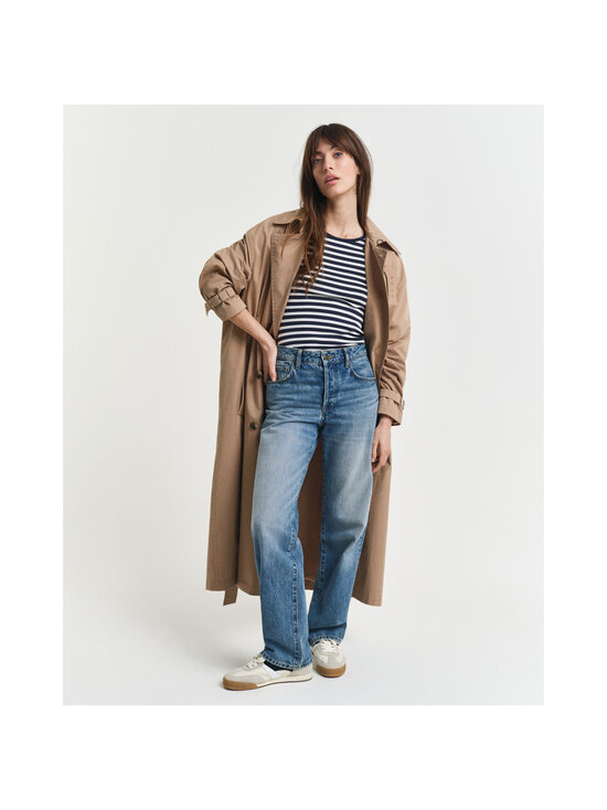 GANT - Slim Striped Ribbed T-krekls - 433 EVENING BLUE | Stockmann - photo 5