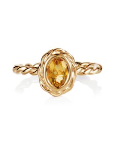 Efva Attling - Wrapped Colour Citrine -sormus - GOLD | Stockmann