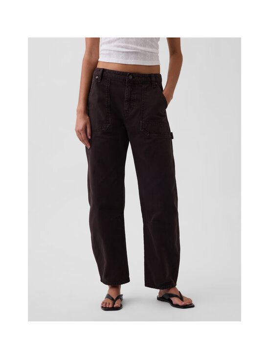 GAP - Mid Rise Barrel Utility -nilkkapituiset farkut - TERRA BROWN | Stockmann - photo 2