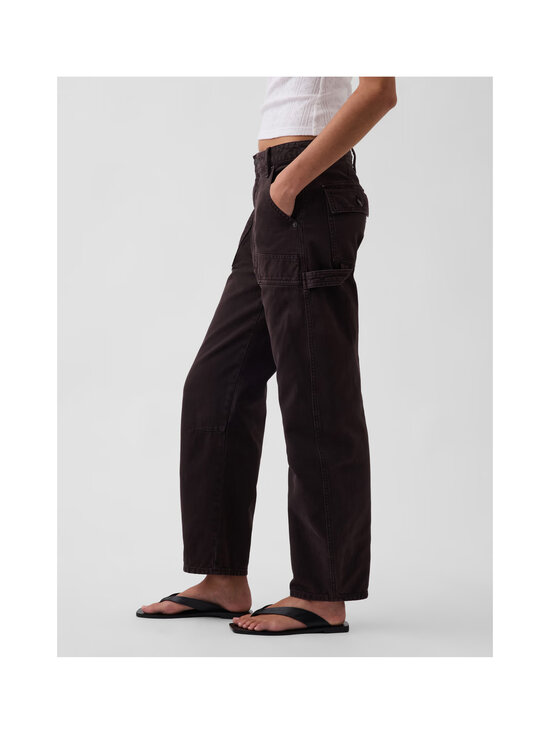 GAP - Mid Rise Barrel Utility -nilkkapituiset farkut - TERRA BROWN | Stockmann - photo 3