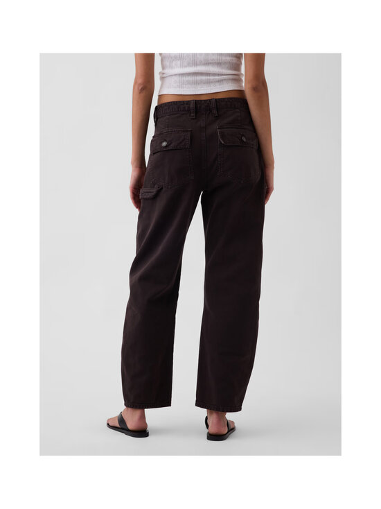 GAP - Mid Rise Barrel Utility -nilkkapituiset farkut - TERRA BROWN | Stockmann - photo 4