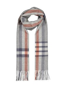 CONSTRUE - Oscar-kashmirkaulaliina 30 x 164 cm - 1R210020 GREY/ORANGE CHECK | Stockmann