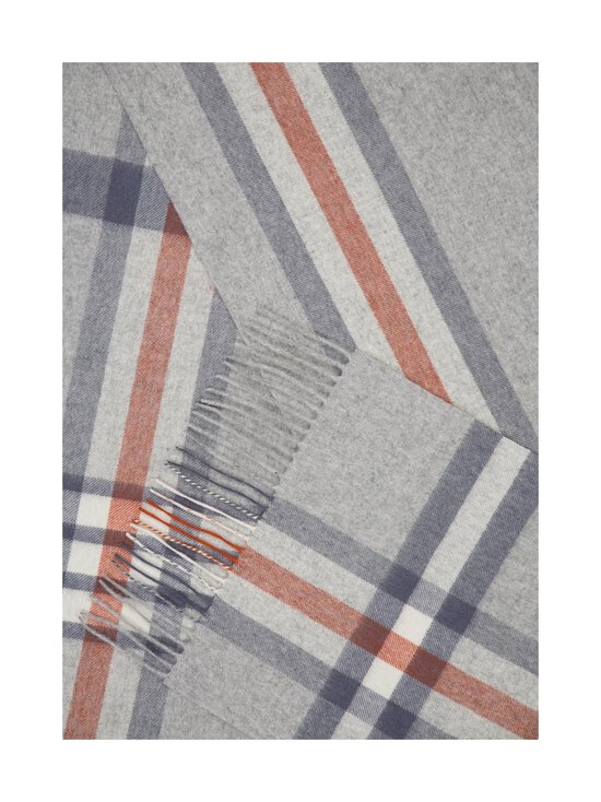 CONSTRUE - Oscar-kashmirkaulaliina 30 x 164 cm - 1R210020 GREY/ORANGE CHECK | Stockmann - photo 2