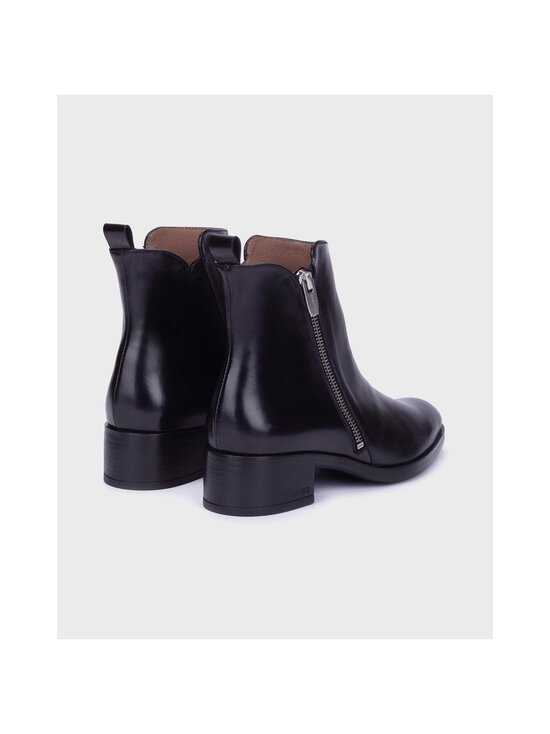 Wonders - Pointy Toe Zipper ādas puszābaki ar smailu purngalu un rāvējslēdzēju - OREGONLUX NEGRO | Stockmann - photo 3
